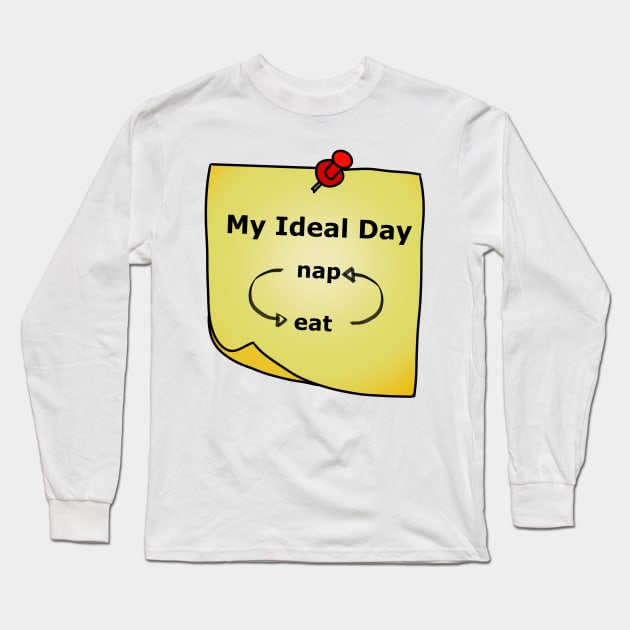 Sticky Note Long Sleeve T-Shirt by MoreThanADrop